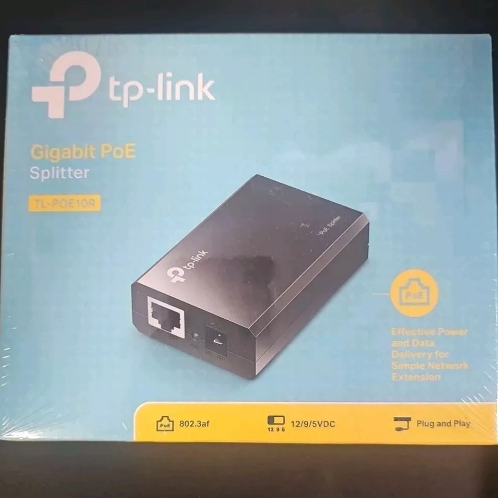 New Factory Sealed TP-Link TL-PoE 10R Gigabit Splitter TL POE10R NEW